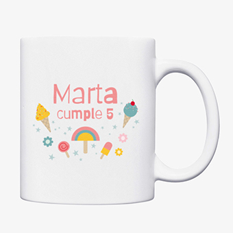 Taza personalizada de cerámica para cumpleaños