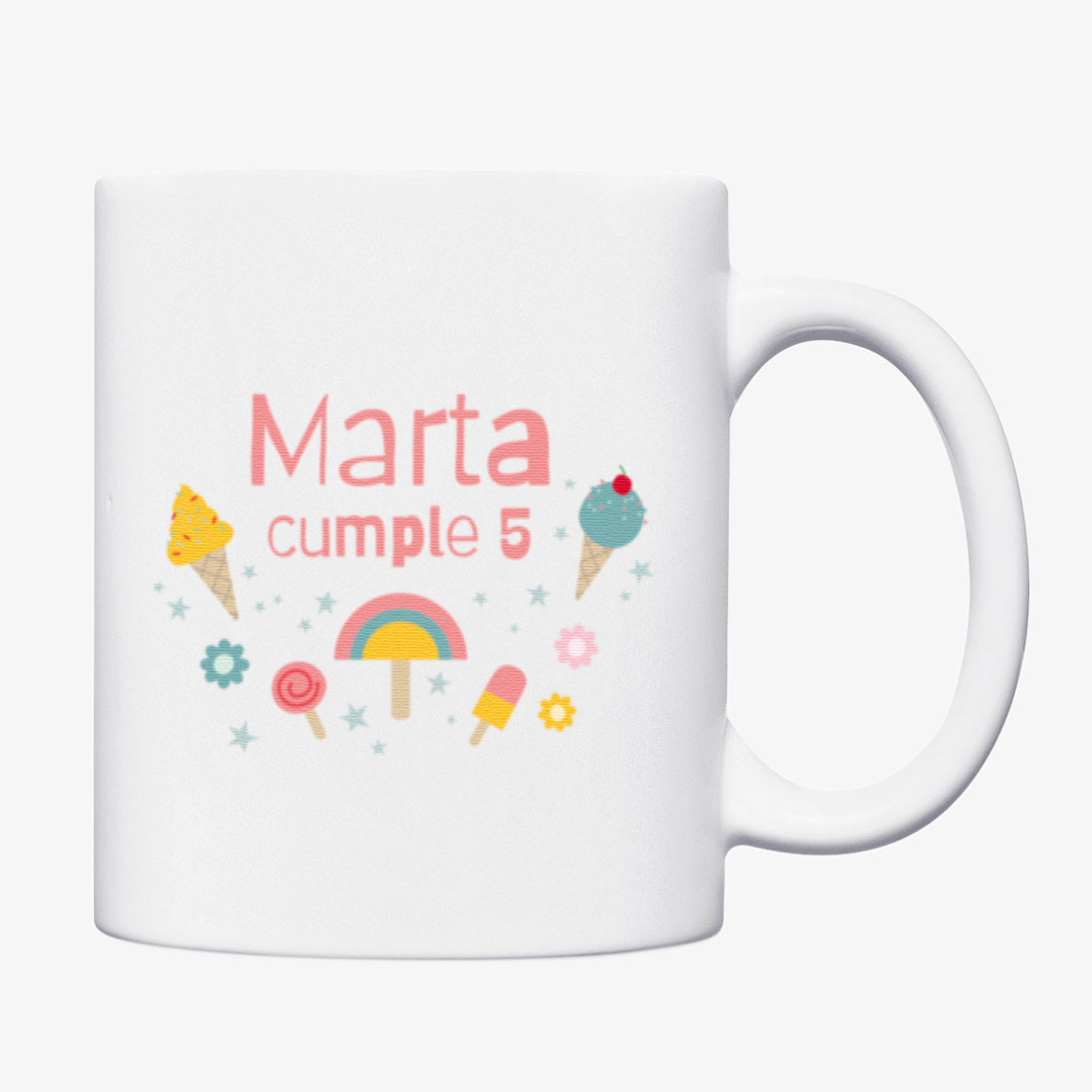 Taza de cerámica para cumpleaños