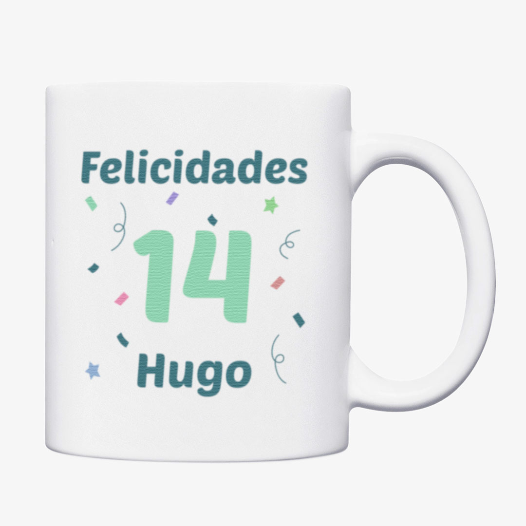 Taza de cerámica para cumpleaños