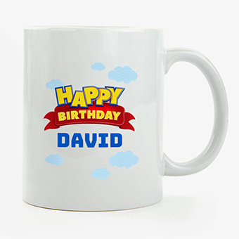 Taza personalizada de cerámica para cumpleaños