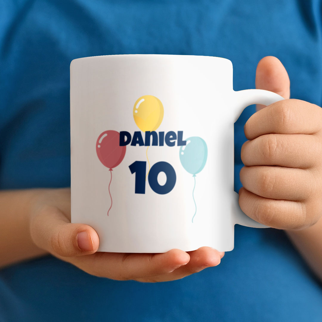 Taza de cerámica para cumpleaños