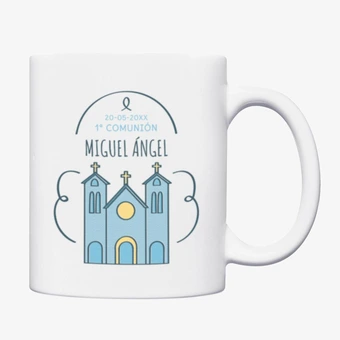 Taza personalizada de cerámica para comuniones