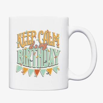 Taza personalizada de cerámica para cumpleaños