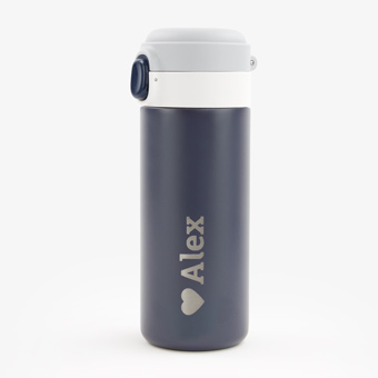 Blue Stainless Steel Bottle Monbento 360ml