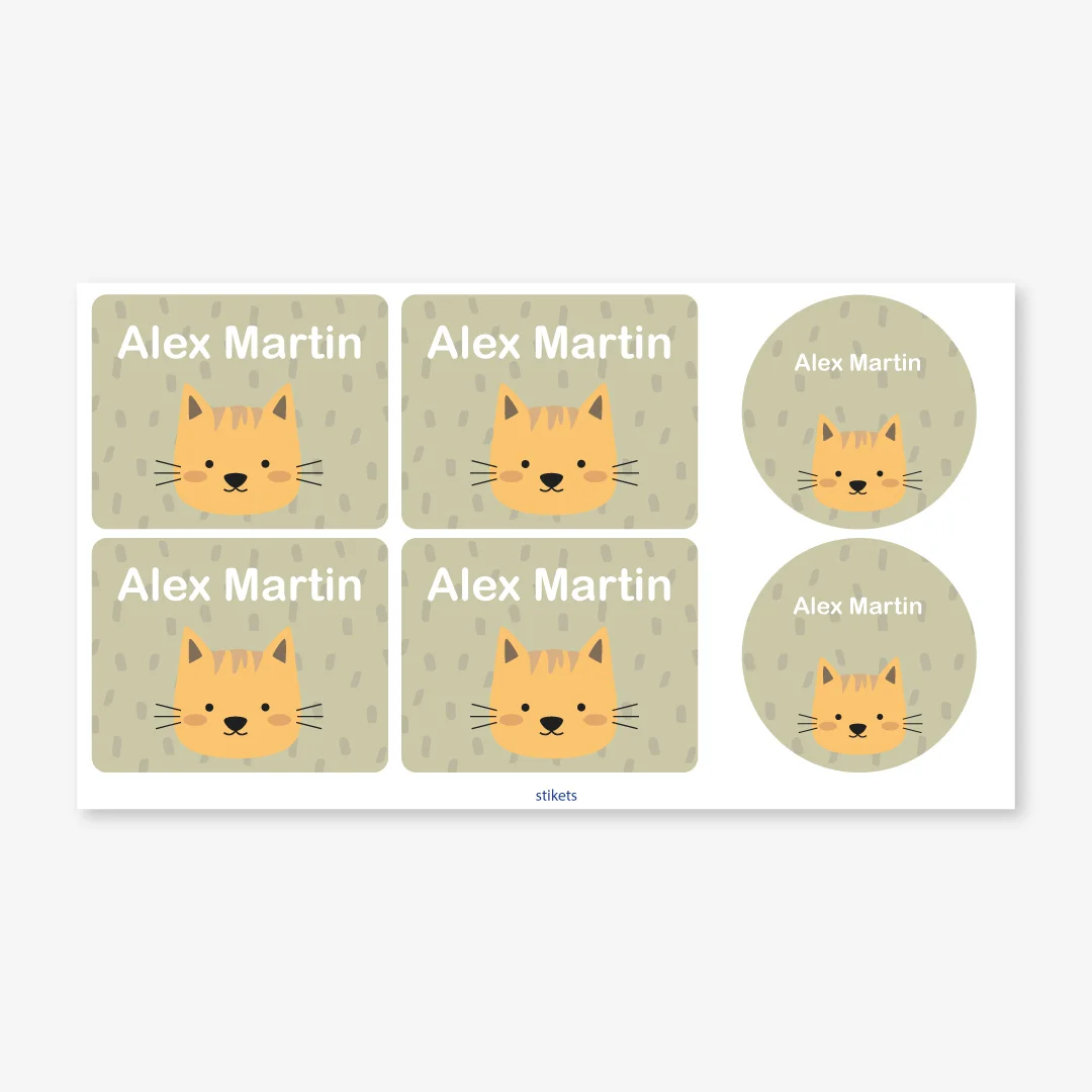 Themed labels for bottles and lunch boxes