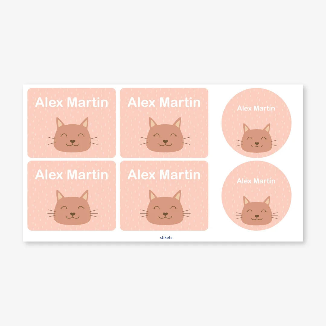 Themed labels for bottles and lunch boxes
