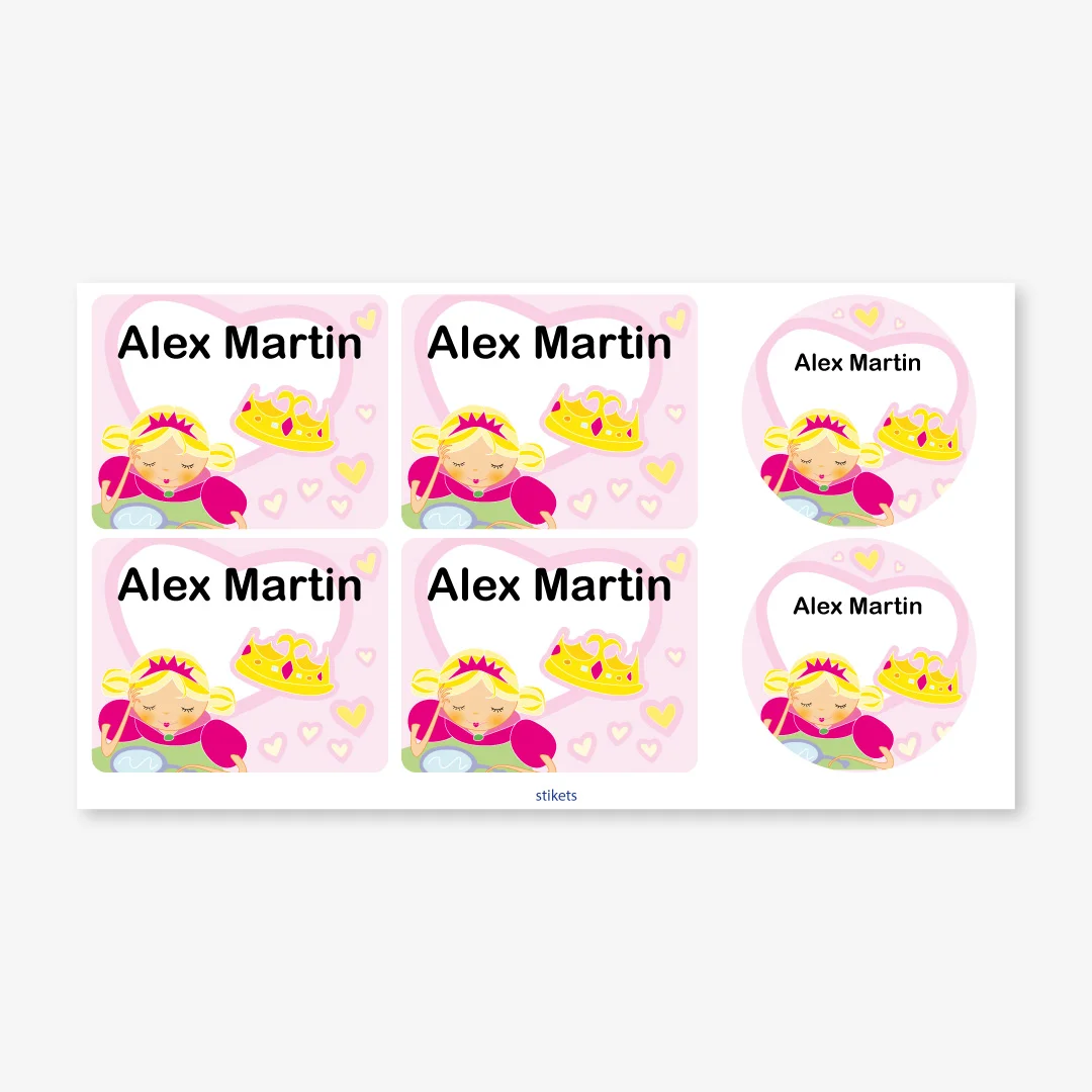 Themed labels for bottles and lunch boxes