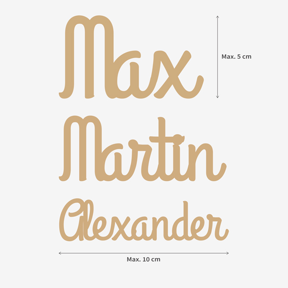Personalized Small Wooden Name Signs