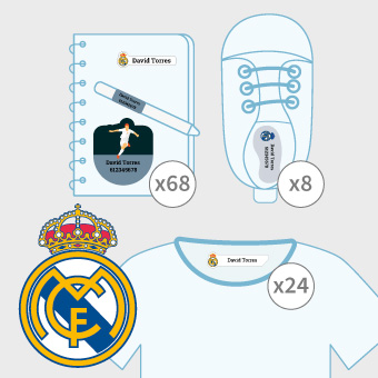 Pack d'etiquetes Real Madrid