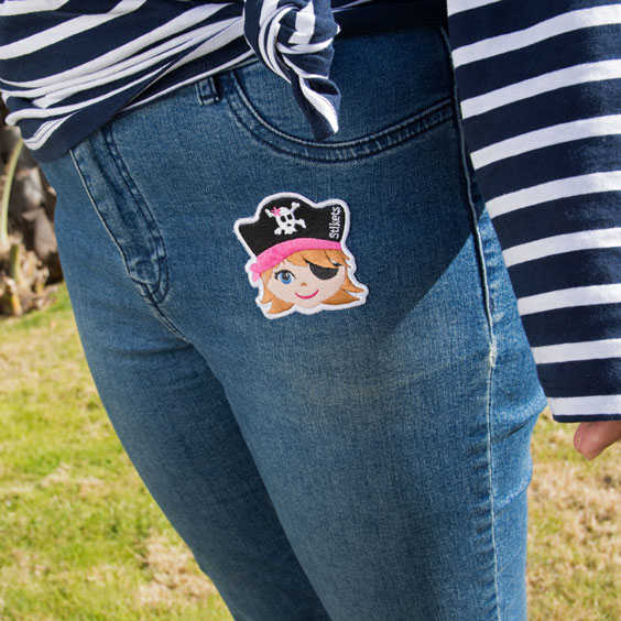 Girl Pirate Embroidered Patch