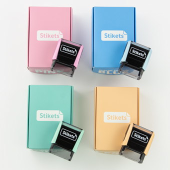 Custom Rectangular Stamp for Marking Pastel-Colored Clothes and Objects