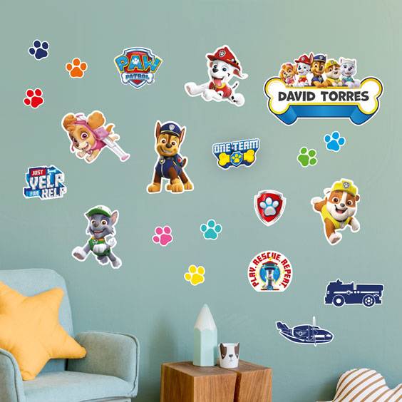 Paw Patrol Wall Stickers for Kids