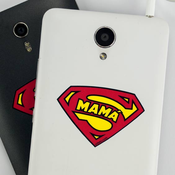 SuperMama Shield Phone Sticker