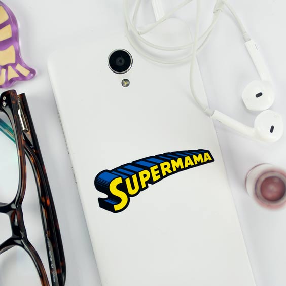 SuperMama Phone Sticker
