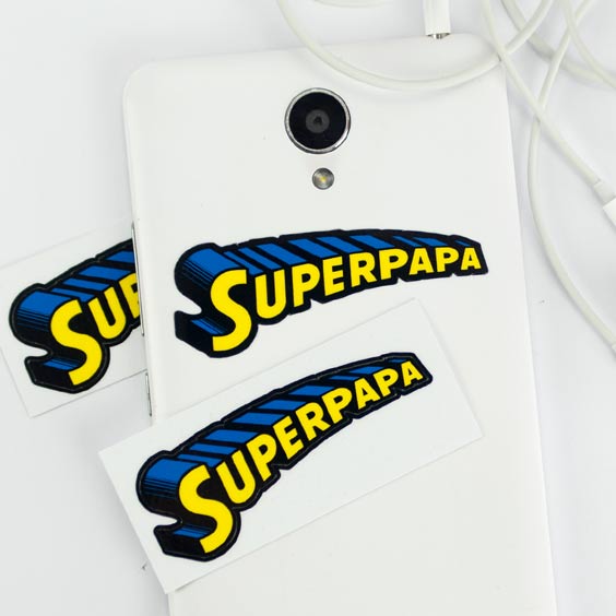 SuperPapa Phone Sticker