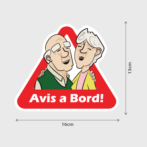 Grandparents On Board Sticker