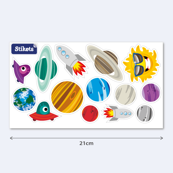 Stickers of planets