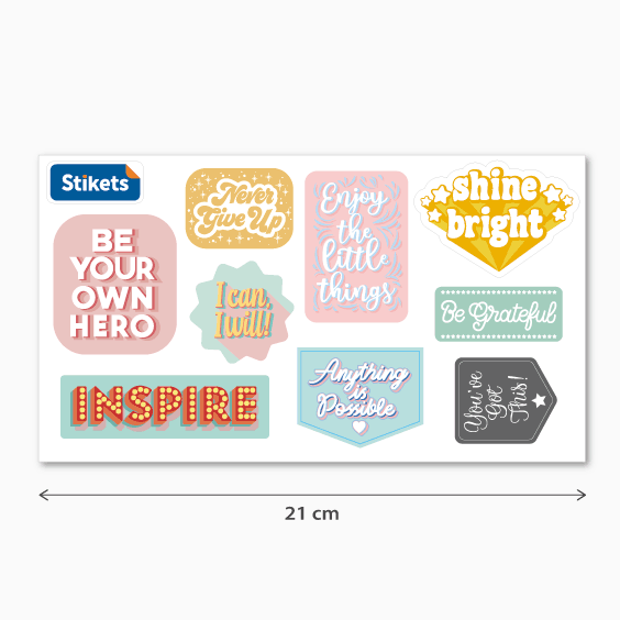 Inspirational Stickers. Model A