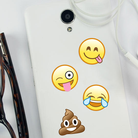 Funny Emoticons phone stickers