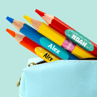 Etiquettes pour crayons et stylos