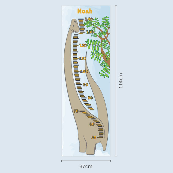 Personalised Brachiosaurus Height Chart