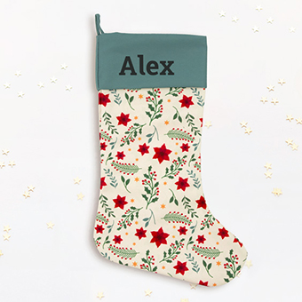 Chaussette de Noël personnalisée Gui du Nouvel An