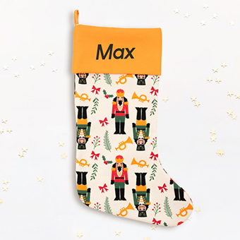 Nutcracker Personalised Christmas Stocking