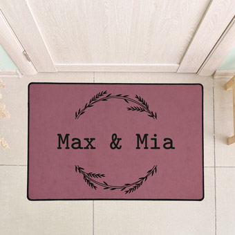 Felpudo personalizado con texto