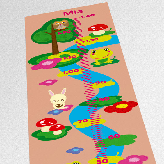 Personalised Forest Animals Growth Chart