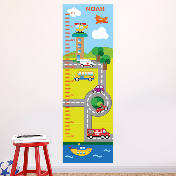 Personalised Transport Height Chart