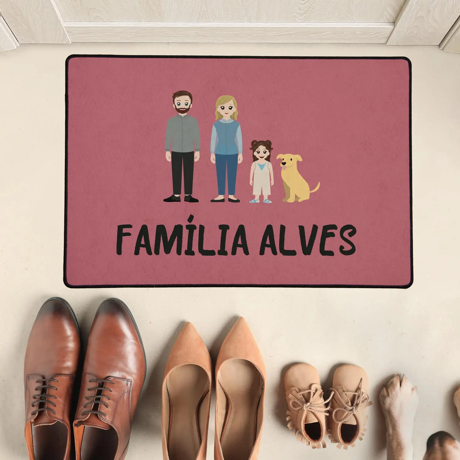 Tapete personalizado com a tua família Tapete personalizado com a tua família
