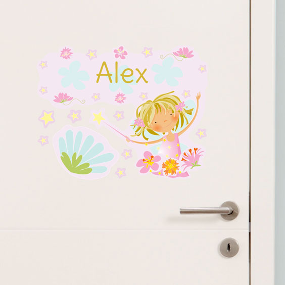 Personalised fairy wall stickers