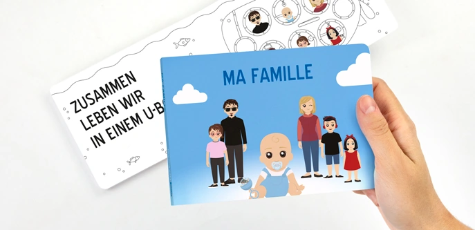Personalisierte Geschichte Meine Familie für Kinder