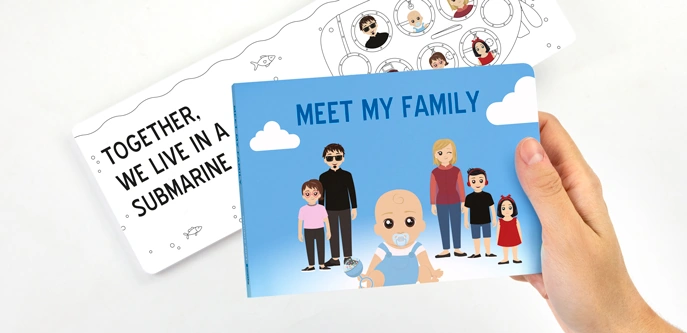 My Family Personalised Book for Children
