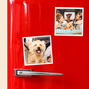 Personalised photo magnet