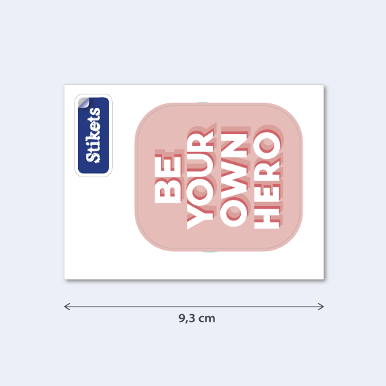 Be Your Own Hero Sticker