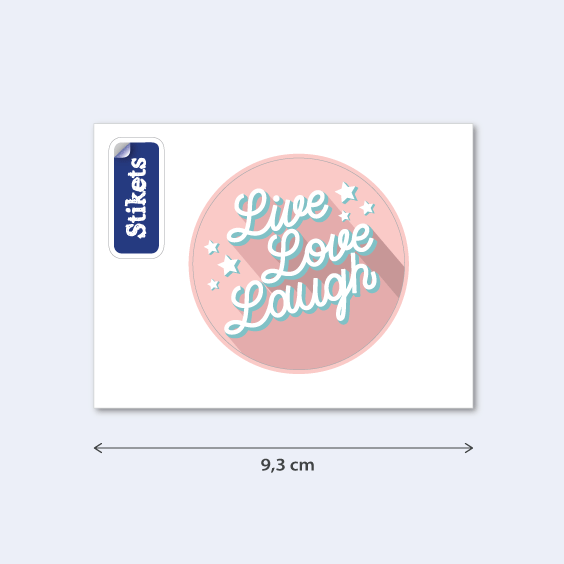 Live, Love, Laugh Sticker