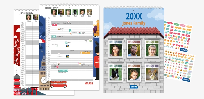 Photo planner Calendar 2026