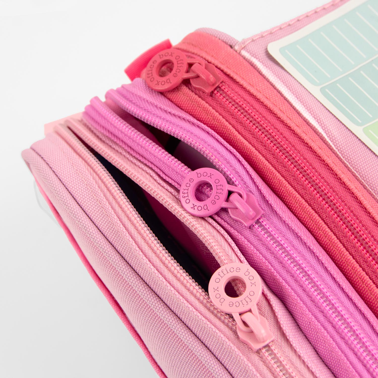 Pink Three-zipper School Cases Pink Three-zipper School Cases