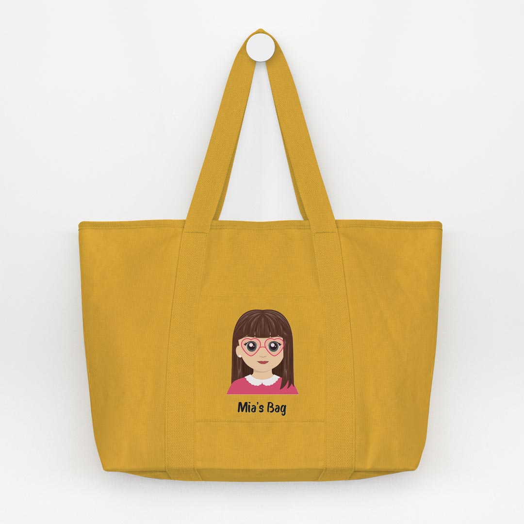Personalised Big Tote Bag with Icon or Twinie