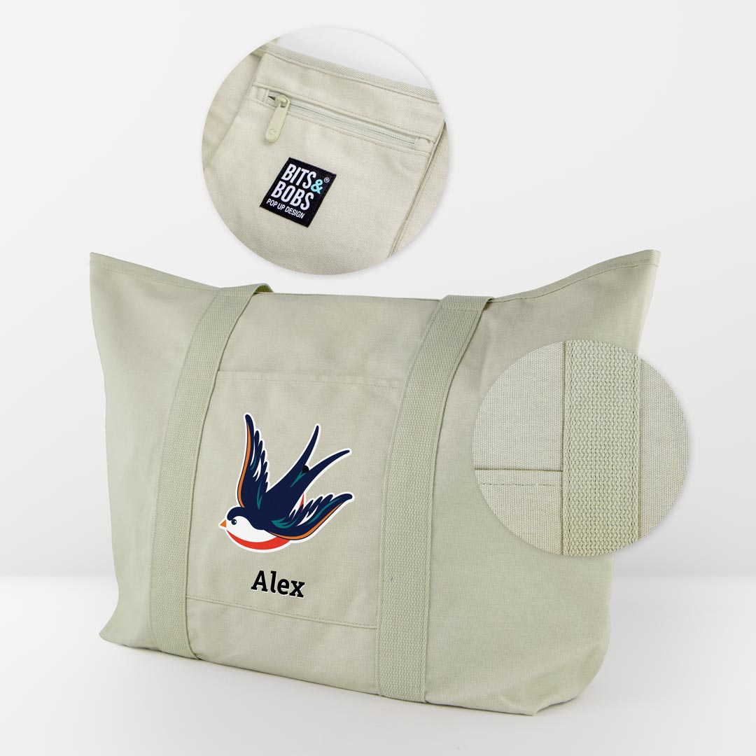 Personalised Big Tote Bag with Icon or Twinie