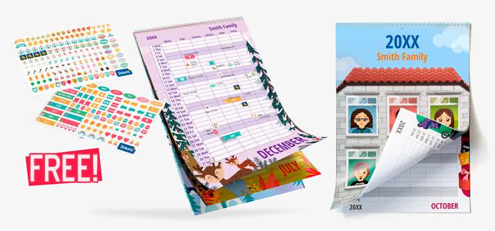 Personalised Calendar. Planners