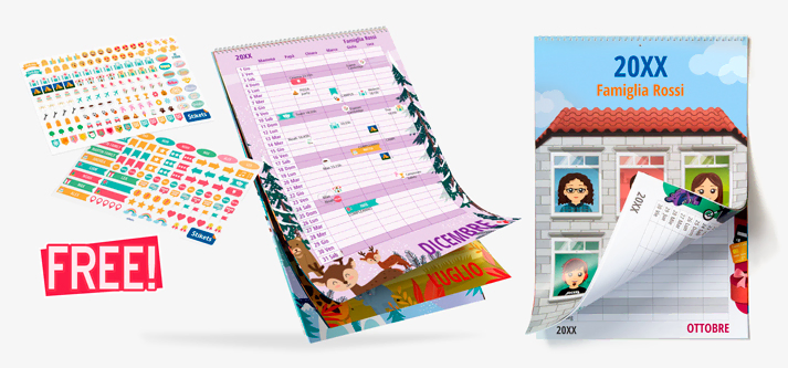 Calendario personalizzato. Planner