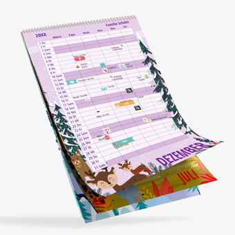 Personalisierter Monats-Familienplaner