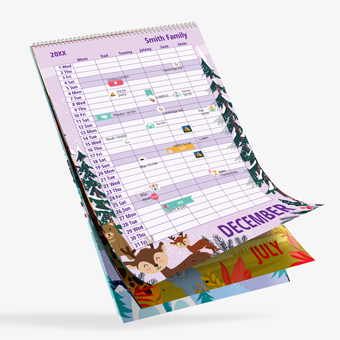 Personalized Monthly Family Planner
