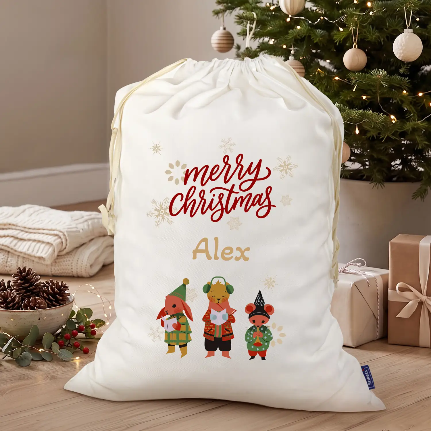 Personalized Christmas gift Bags