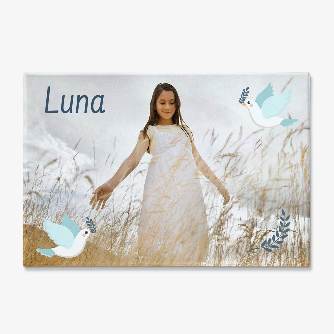 Imanes personalizados para nevera rectangulares para Comuniones