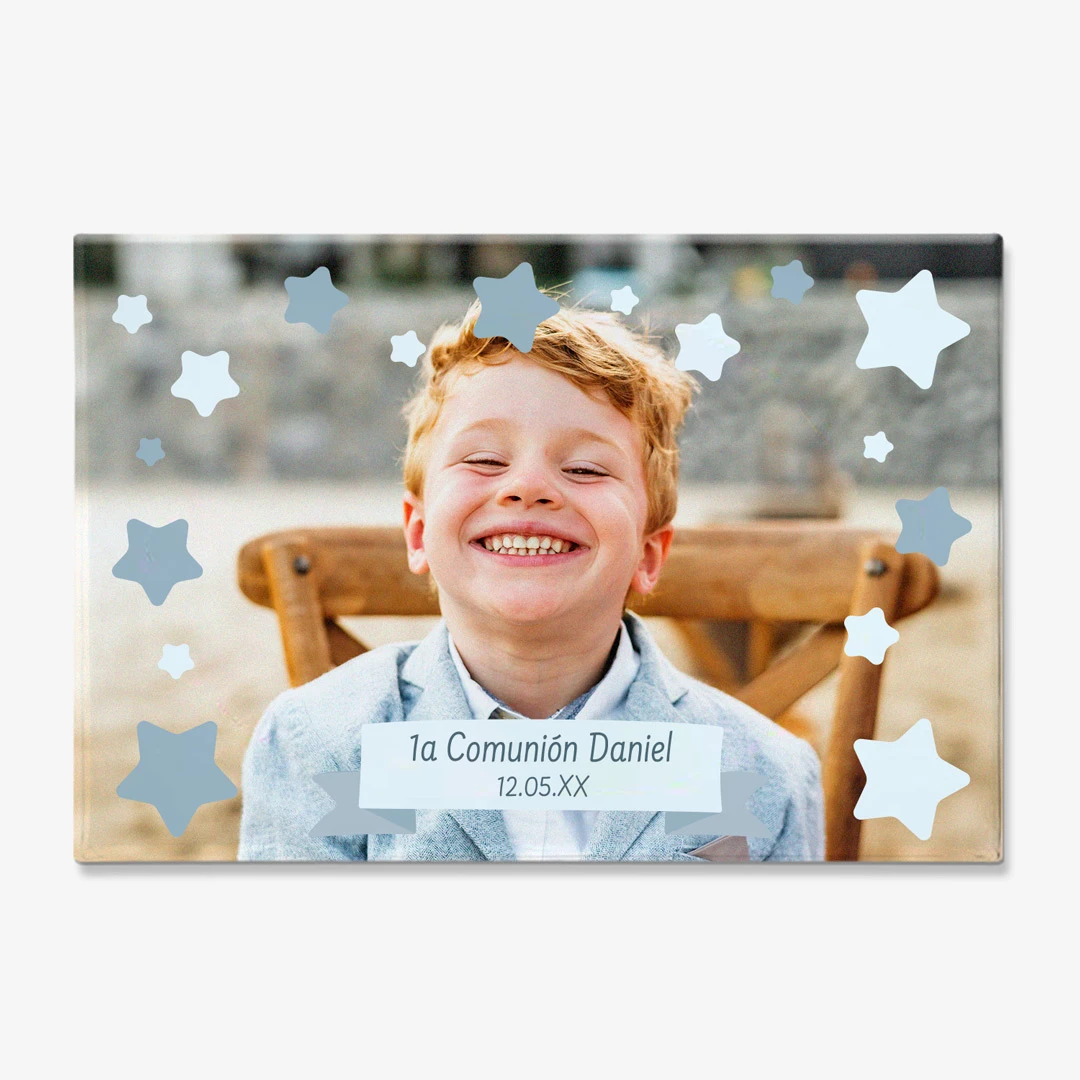 Imanes personalizados para nevera rectangulares para Comuniones