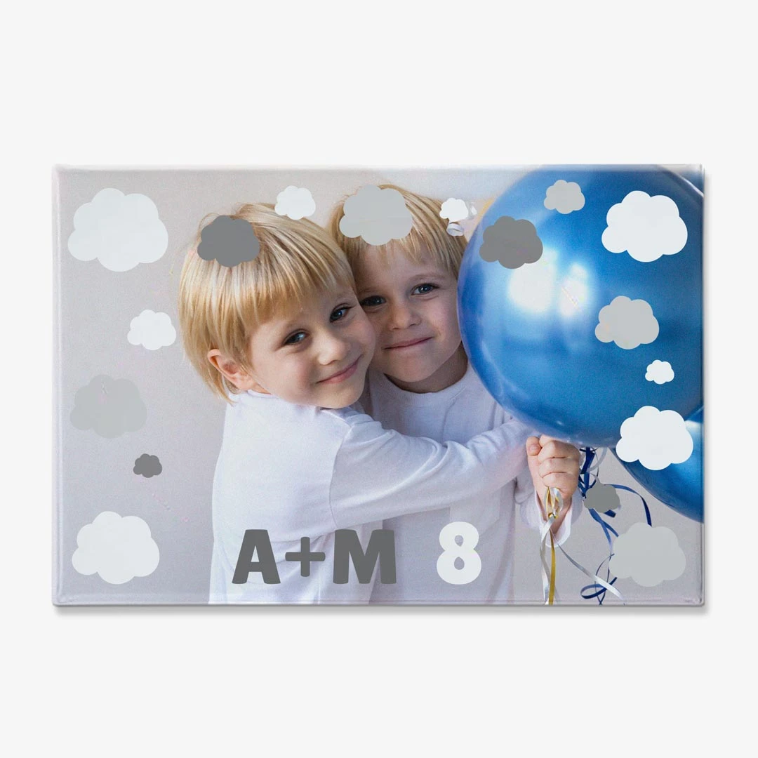Imanes personalizados para nevera rectangulares para cumpleaños
