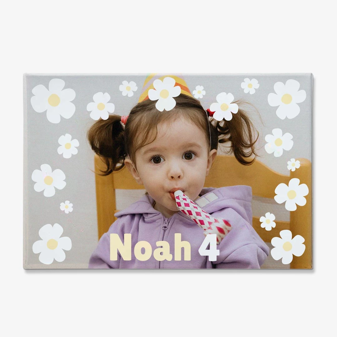 Imanes personalizados para nevera rectangulares para cumpleaños